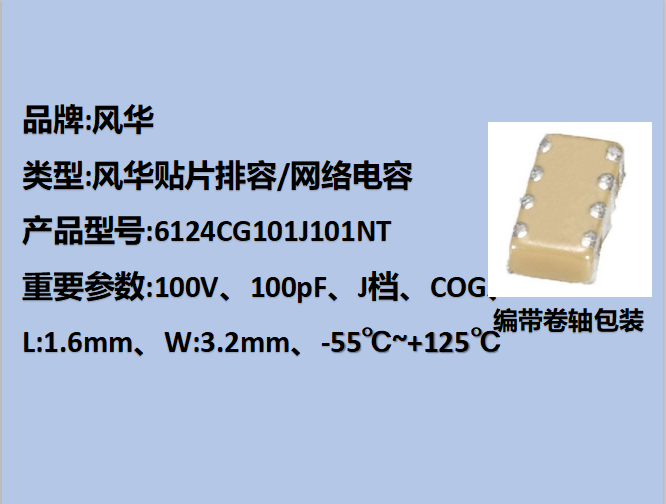 绪Ƭ6124,COG,J,100pF,100V